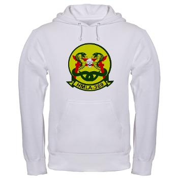 MLAHS369 - A01 - 03 - Marine Lt Atk Helicopter Squadron 369 Hooded Sweatshirt - Click Image to Close