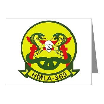 MLAHS369 - M01 - 02 - Marine Lt Atk Helicopter Squadron 369 Note Cards (Pk of 20) - Click Image to Close