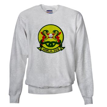 MLAHS369 - A01 - 03 - Marine Lt Atk Helicopter Squadron 369 Sweatshirt - Click Image to Close