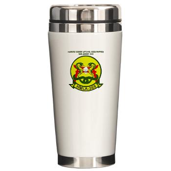 MLAHS369 - M01 - 03 - Marine Lt Atk Helicopter Squadron 369 with Text Ceramic Travel Mug - Click Image to Close