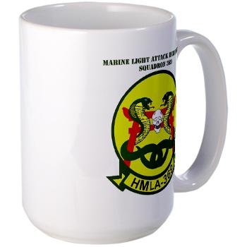 MLAHS369 - M01 - 03 - Marine Lt Atk Helicopter Squadron 369 with Text Large Mug