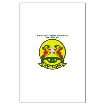 MLAHS369 - M01 - 02 - Marine Lt Atk Helicopter Squadron 369 with Text Large Poster