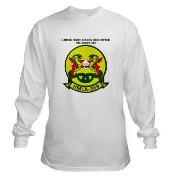 MLAHS369 - A01 - 03 - Marine Lt Atk Helicopter Squadron 369 with Text Long Sleeve T-Shirt