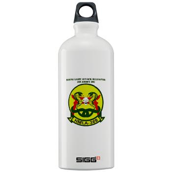 MLAHS369 - M01 - 03 - Marine Lt Atk Helicopter Squadron 369 with Text Sigg Water Bottle 1.0L