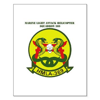 MLAHS369 - M01 - 02 - Marine Lt Atk Helicopter Squadron 369 with Text Small Poster