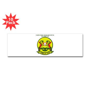 MLAHS369 - M01 - 01 - Marine Lt Atk Helicopter Squadron 369 with Text Sticker (Bumper 10 pk)