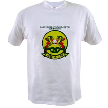 MLAHS369 - A01 - 04 - Marine Lt Atk Helicopter Squadron 369 with Text Value T-Shirt