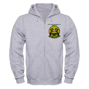 MLAHS369 - A01 - 03 - Marine Lt Atk Helicopter Squadron 369 with Text Zip Hoodie - Click Image to Close