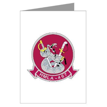 MLAHS467 - M01 - 02 - Marine Light Attack Helicopter Squadron 467 (HMLA-467) - Greeting Cards (Pk of 10)