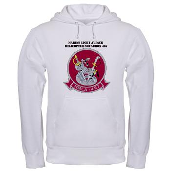 MLAHS467 - A01 - 03 - Marine Light Attack Helicopter Squadron 467 (HMLA-467) with Text - Hooded Sweatshirt