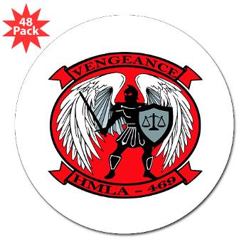 MLAHS469 - M01 - 01 - Marine Light Attack Helicopter Squadron 469 - 3" Lapel Sticker (48 pk) - Click Image to Close