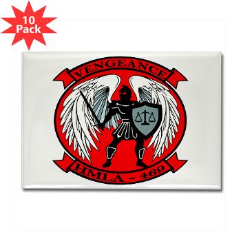 MLAHS469 - M01 - 01 - Marine Light Attack Helicopter Squadron 469 - Rectangle Magnet (10 pack) - Click Image to Close