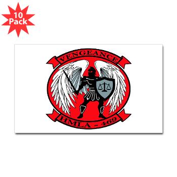 MLAHS469 - M01 - 01 - Marine Light Attack Helicopter Squadron 469 - Sticker (Rectangle 10 pk) - Click Image to Close