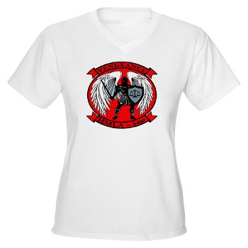MLAHS469 - A01 - 04 - Marine Light Attack Helicopter Squadron 469 - Women's V-Neck T-Shirt - Click Image to Close