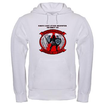 MLAHS469 with Text - A01 - 03 - Marine Light Attack Helicopter Squadron 469 with Text - Hooded Sweatshirt