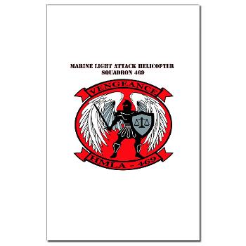 MLAHS469 with Text - M01 - 02 - Marine Light Attack Helicopter Squadron 469 with Text - Mini Poster Print