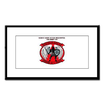 MLAHS469 with Text - M01 - 02 - Marine Light Attack Helicopter Squadron 469 with Text - Small Framed Print