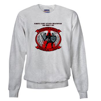 MLAHS469 with Text - A01 - 03 - Marine Light Attack Helicopter Squadron 469 with Text - Sweatshirt - Click Image to Close
