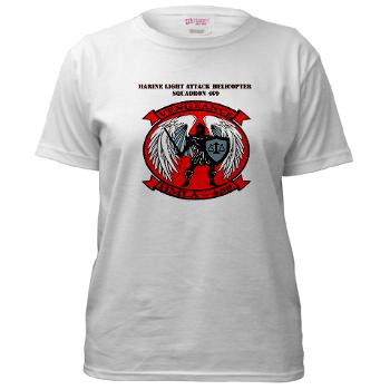 MLAHS469 with Text - A01 - 04 - Marine Light Attack Helicopter Squadron 469 with Text - Women's T-Shirt - Click Image to Close