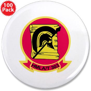 MLATS303 - M01 - 01 - Marine Lt Atk Training Squadron 303 - 3.5" Button (100 pack)