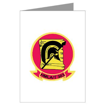 MLATS303 - M01 - 02 - Marine Lt Atk Training Squadron 303 - Note Cards (Pk of 20) - Click Image to Close