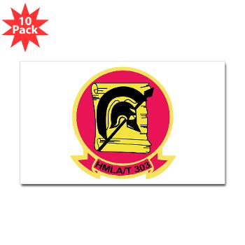MLATS303 - M01 - 01 - Marine Lt Atk Training Squadron 303 - Sticker (Rectangle 10 pk)
