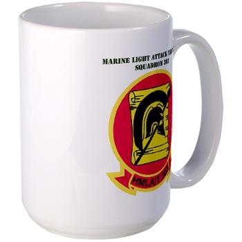 MLATS303 - M01 - 03 - Marine Lt Atk Training Squadron 303 with Text - Large Mug