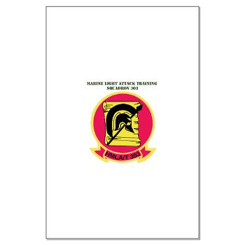 MLATS303 - M01 - 02 - Marine Lt Atk Training Squadron 303 with Text - Large Poster