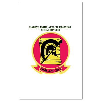 MLATS303 - M01 - 02 - Marine Lt Atk Training Squadron 303 with Text - Mini Poster Print
