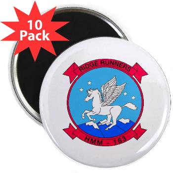 MMHS163 - M01 - 01 - Marine Medium Helicopter Squadron 163 - 2.25" Magnet (10 pack)