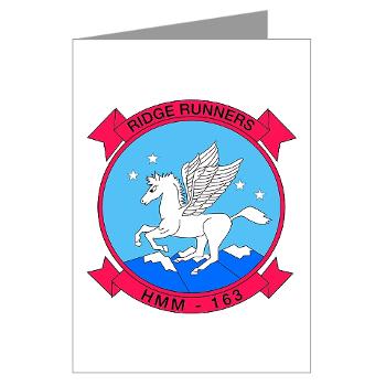MMHS163 - M01 - 02 - Marine Medium Helicopter Squadron 163 - Greeting Cards (Pk of 10)