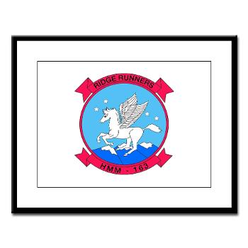 MMHS163 - M01 - 02 - Marine Medium Helicopter Squadron 163 - Large Framed Print - Click Image to Close