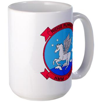 MMHS163 - M01 - 03 - Marine Medium Helicopter Squadron 163 - Large Mug