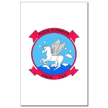 MMHS163 - M01 - 02 - Marine Medium Helicopter Squadron 163 - Mini Poster Print