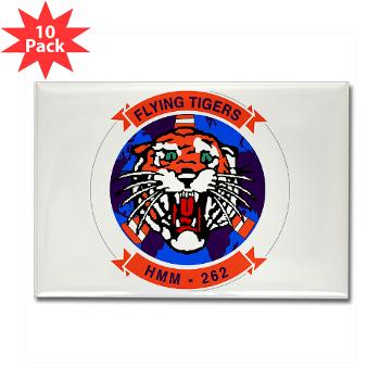 MMHS262 - M01 - 01 - Marine Medium Helicopter Squadron 262 Rectangle Magnet (10 pack)