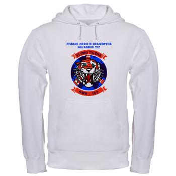 MMHS262 - A01 - 03 - Marine Medium Helicopter Squadron 262 with Text Hooded Sweatshirt - Click Image to Close