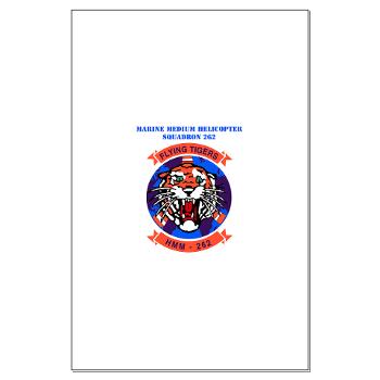 MMHS262 - M01 - 02 - Marine Medium Helicopter Squadron 262 with Text Large Poster