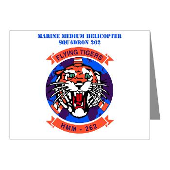 MMHS262 - M01 - 02 - Marine Medium Helicopter Squadron 262 with Text Note Cards (Pk of 20) - Click Image to Close