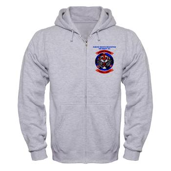 MMHS262 - A01 - 03 - Marine Medium Helicopter Squadron 262 with Text Zip Hoodie