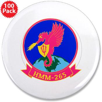 MMHS265 - M01 - 01 - Marine Medium Helicopter Squadron 265 - 3.5" Button (100 pack)