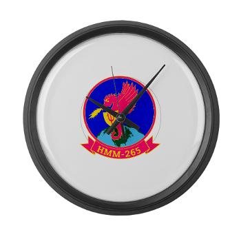 MMHS265 - M01 - 03 - Marine Medium Helicopter Squadron 265 - Large Wall Clock
