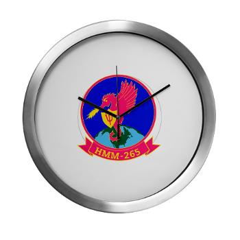 MMHS265 - M01 - 03 - Marine Medium Helicopter Squadron 265 - Modern Wall Clock