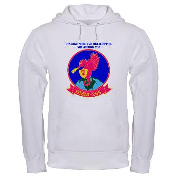 MMHS265 - A01 - 03 - Marine Medium Helicopter Squadron 265 with Text - Hooded Sweatshirt
