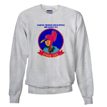MMHS265 - A01 - 03 - Marine Medium Helicopter Squadron 265 with Text - Sweatshirt