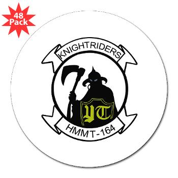 MMHTS164 - M01 - 01 - Marine Med Helicopter Tng Sqdrn 164 - 3" Lapel Sticker (48 pk) - Click Image to Close