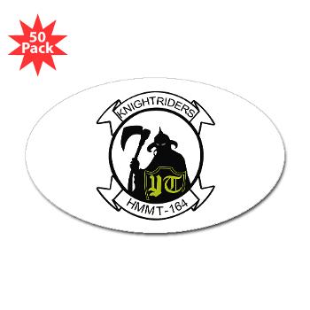 MMHTS164 - M01 - 01 - Marine Med Helicopter Tng Sqdrn 164 - Sticker (Oval 50 pk)