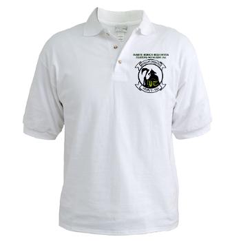 MMHTS164 - A01 - 04 - Marine Med Helicopter Tng Sqdrn 164 with Text - Golf Shirt - Click Image to Close