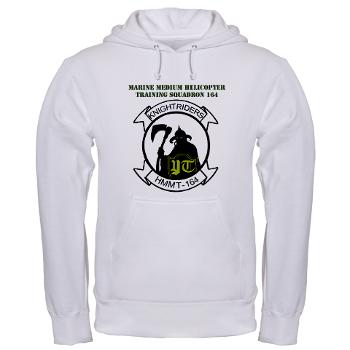 MMHTS164 - A01 - 03 - Marine Med Helicopter Tng Sqdrn 164 with Text - Hooded Sweatshirt - Click Image to Close