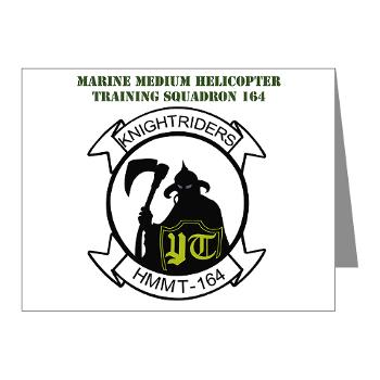 MMHTS164 - M01 - 02 - Marine Med Helicopter Tng Sqdrn 164 with Text - Note Cards (Pk of 20)