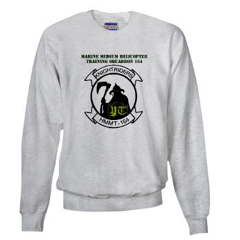 MMHTS164 - A01 - 03 - Marine Med Helicopter Tng Sqdrn 164 with Text - Sweatshirt - Click Image to Close
